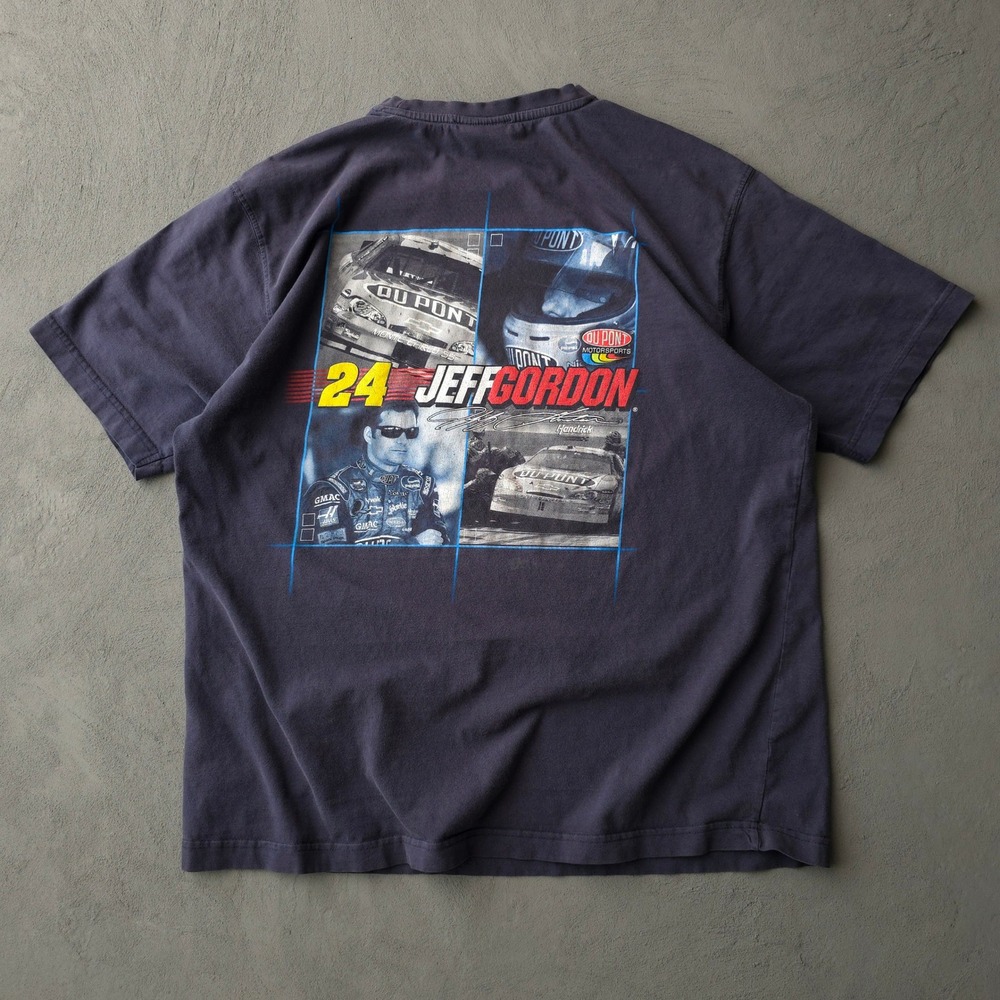 Vintage 2000s Winners Circle Navy Jeff Gordon T-shirt Large NASCAR Racing